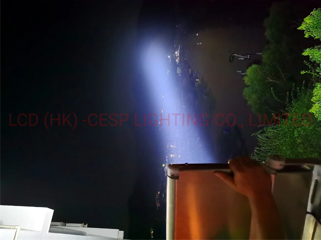 3000W-5000W Xenon Lamp HID Stainless Steel Equivalent LED Marine Searchlight 500W Long-Range 3000m Marine Rotating Military Searchlights IP67 IP68