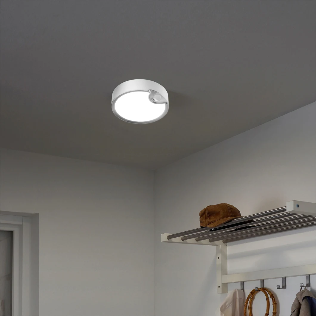 300 Lumen Indoor Battery Powered LED Night Sensor Lamp Home Decorative PIR Sensor Ceiling LED Lá Mparas De Gabinete Lighting 80PCS SMD LED Cabinet Light