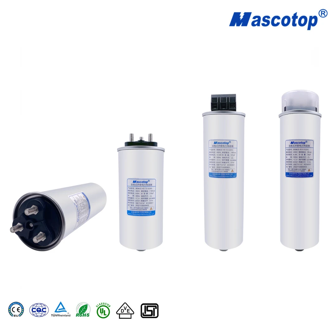 Bsmj/Bcmj/Bgmj 1-50kvar Self-Healing Low Voltage Shunt Power Capacitor