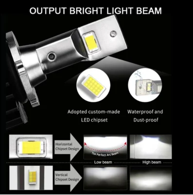 Plug & Play Potente luz blanca 10000lm 6500K D2s Kit LED Conversión de xenón HID a bombillas LED para faros delanteros