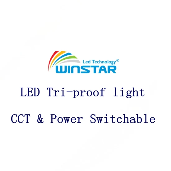 CCT & Power Switch LED Tri Proof Light Impermeable Regulable con