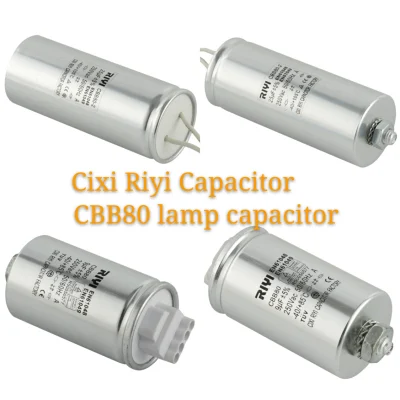 Condensador Cbb80 para iluminación 2~80UF 250V, condensador de lámpara